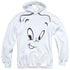 CASPER/FACE - ADULT PULLOVER HOODIE - WHITE