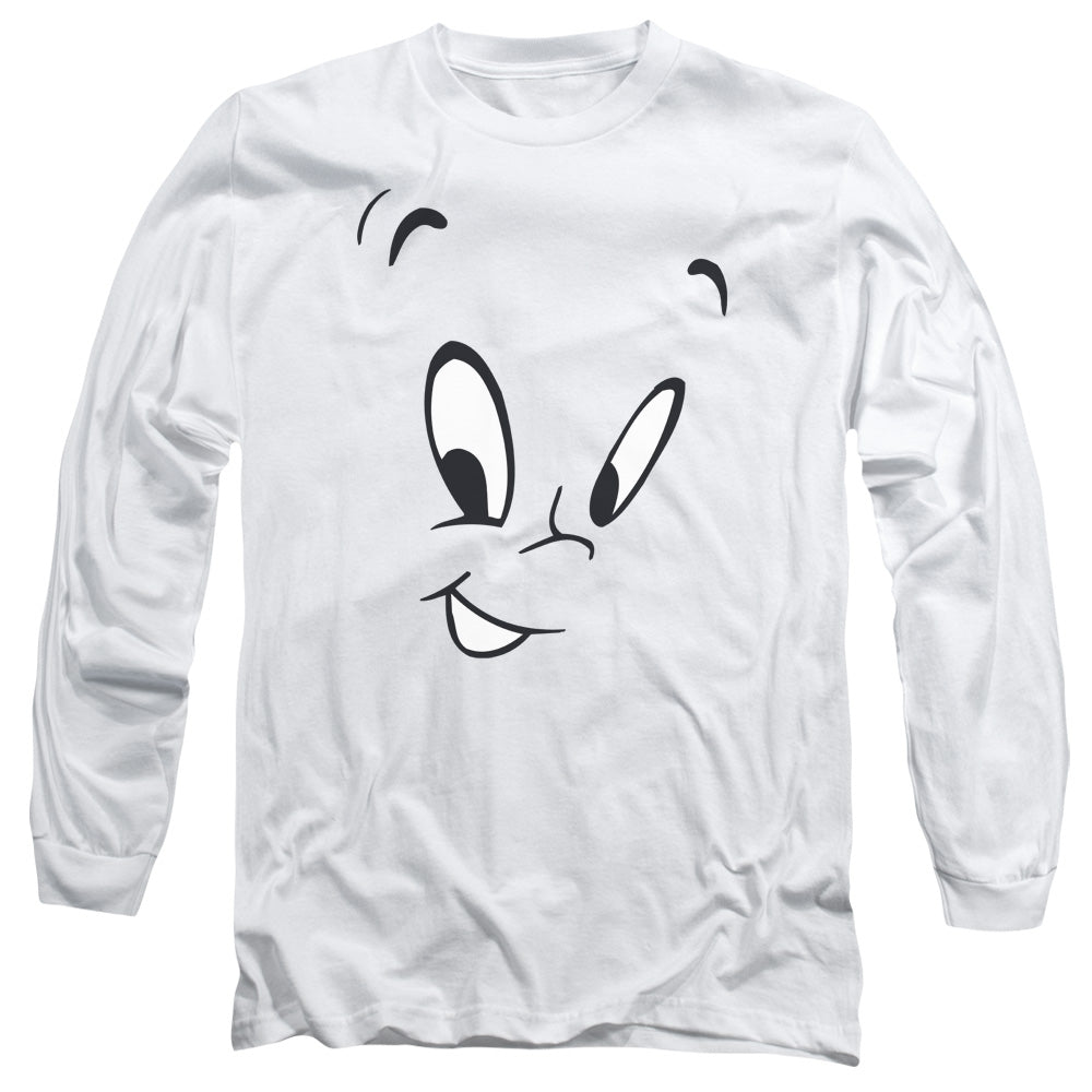 CASPER/FACE -  L/S ADULT 18/1  - WHITE