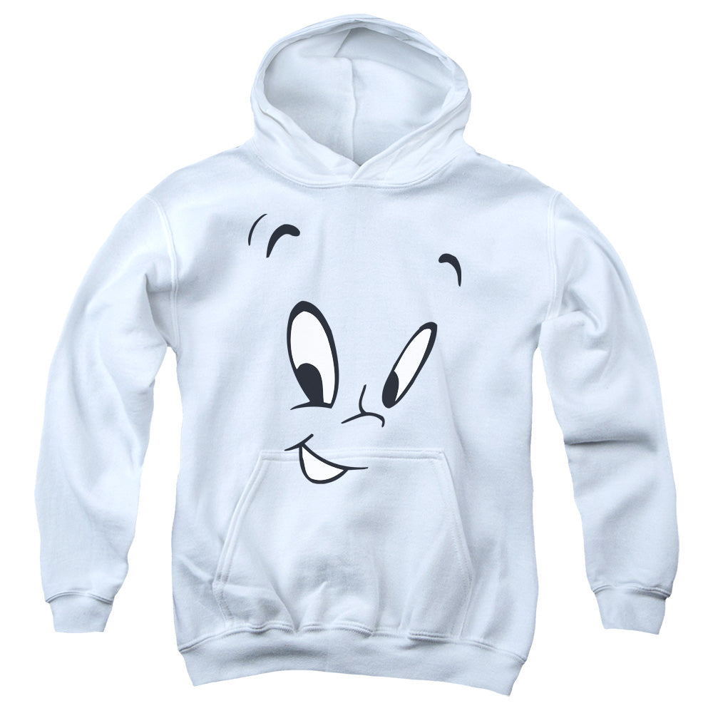 CASPER/FACE - YOUTH PULLOVER HOODIE - WHITE