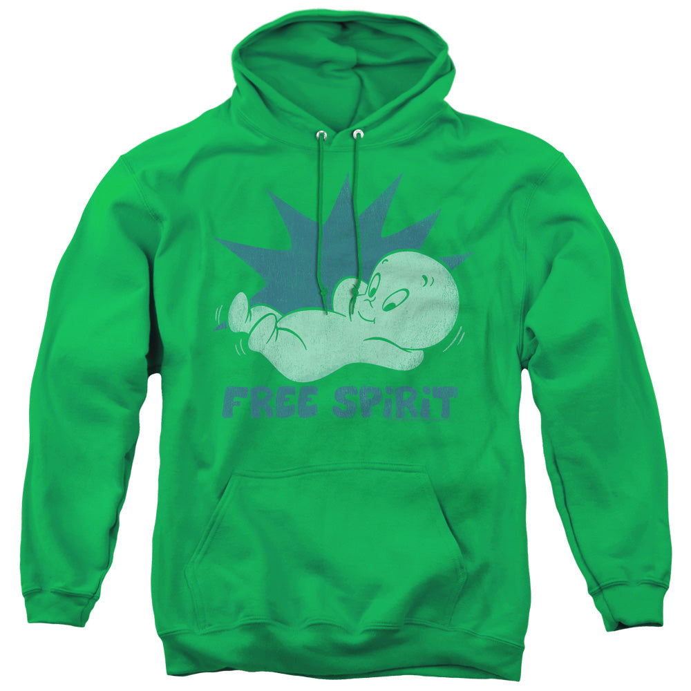 CASPER/FREE SPIRIT - ADULT PULLOVER HOODIE - KELLY GREEN