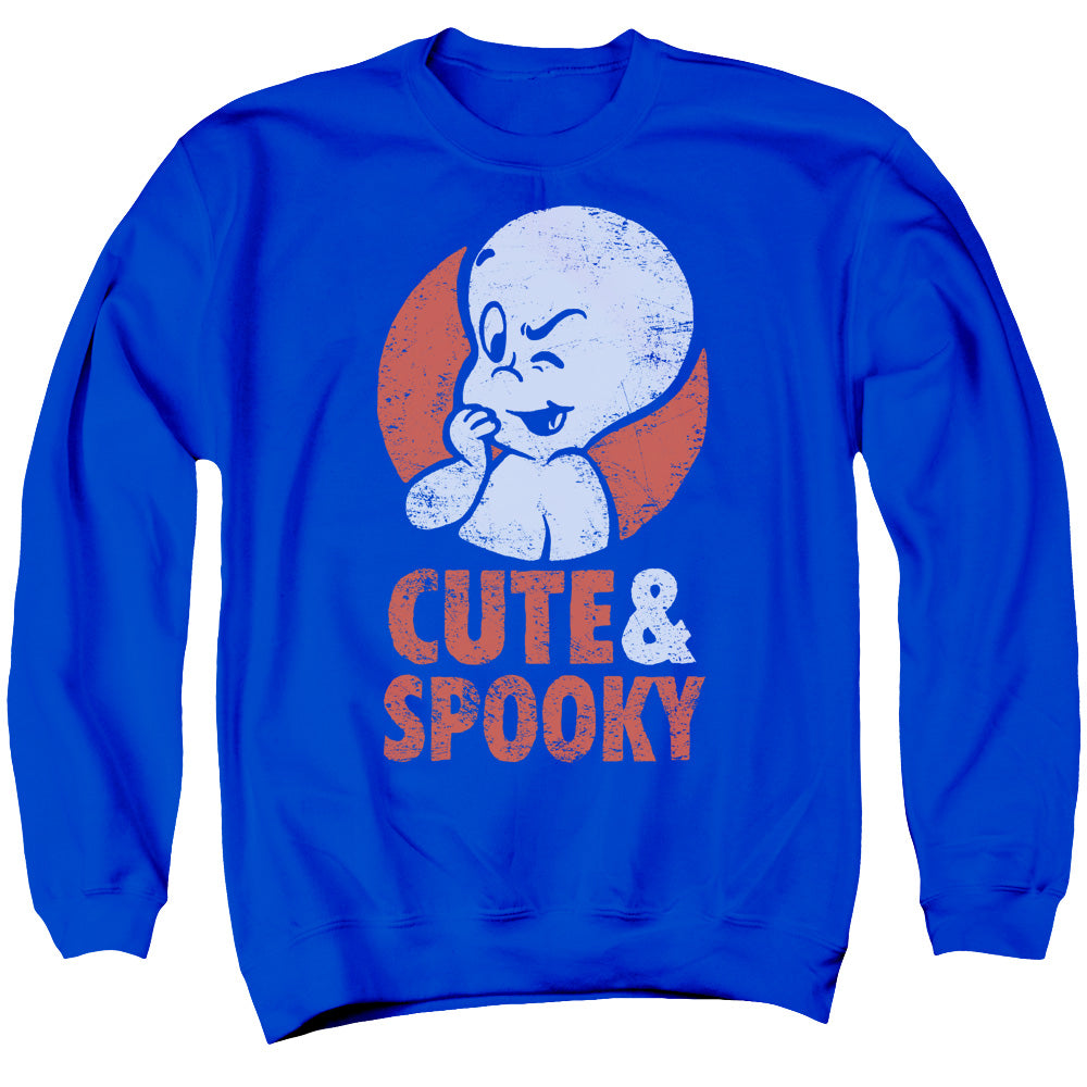 CASPER/SPOOKY - ADULT CREWNECK SWEATSHIRT - ROYAL BLUE