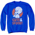 CASPER/SPOOKY - ADULT CREWNECK SWEATSHIRT - ROYAL BLUE