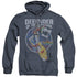 VOLTRON/DEFENDER - ADULT HEATHER HOODIE - NAVY