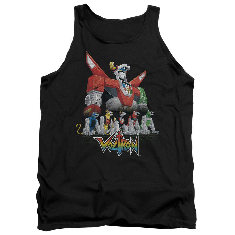 VOLTRON/LIONS - ADULT TANK - BLACK