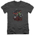 VOLTRON/ROAR - S/S ADULT V-NECK 30/1 - CHARCOAL