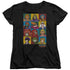 MASTERS OF THE UNIVERSE/CHARACTER HEADS - S/S WOMENS TEE - BLACK