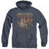 MASTERS OF THE UNIVERSE/TEAM OF HEROES - ADULT HEATHER HOODIE - NAVY