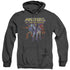 MASTERS OF THE UNIVERSE/TEAM OF VILLAINS - ADULT HEATHER HOODIE - BLACK