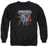MASTERS OF THE UNIVERSE/TEAM OF VILLAINS - ADULT CREWNECK SWEATSHIRT - BLACK