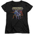 MASTERS OF THE UNIVERSE/TEAM OF VILLAINS - S/S WOMENS TEE - BLACK