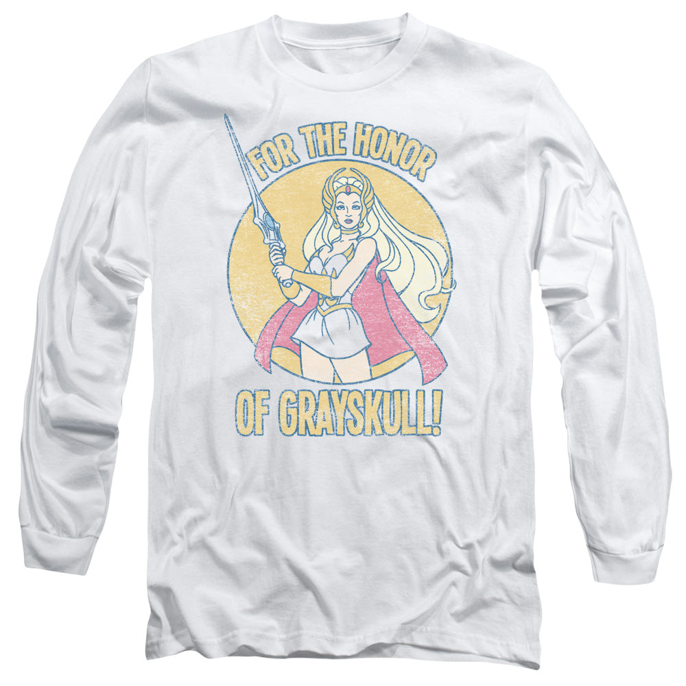 SHE RA/HONOR OF GRAYSKULL -  L/S ADULT 18/1  - WHITE