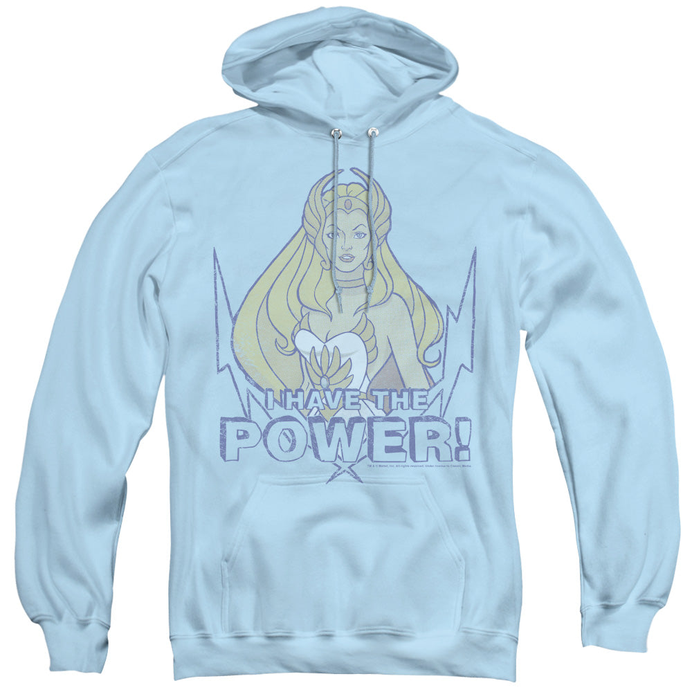 SHE RA/POWER - ADULT PULLOVER HOODIE - LIGHT BLUE