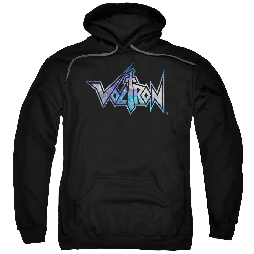 VOLTRON/SPACE LOGO - ADULT PULLOVER HOODIE - BLACK