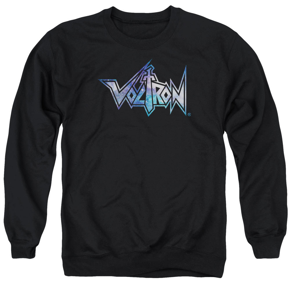 VOLTRON/SPACE LOGO - ADULT CREWNECK SWEATSHIRT - BLACK