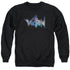 VOLTRON/SPACE LOGO - ADULT CREWNECK SWEATSHIRT - BLACK