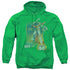 VOLTRON/DISTRESSED DEFENDER - ADULT PULLOVER HOODIE - KELLY GREEN