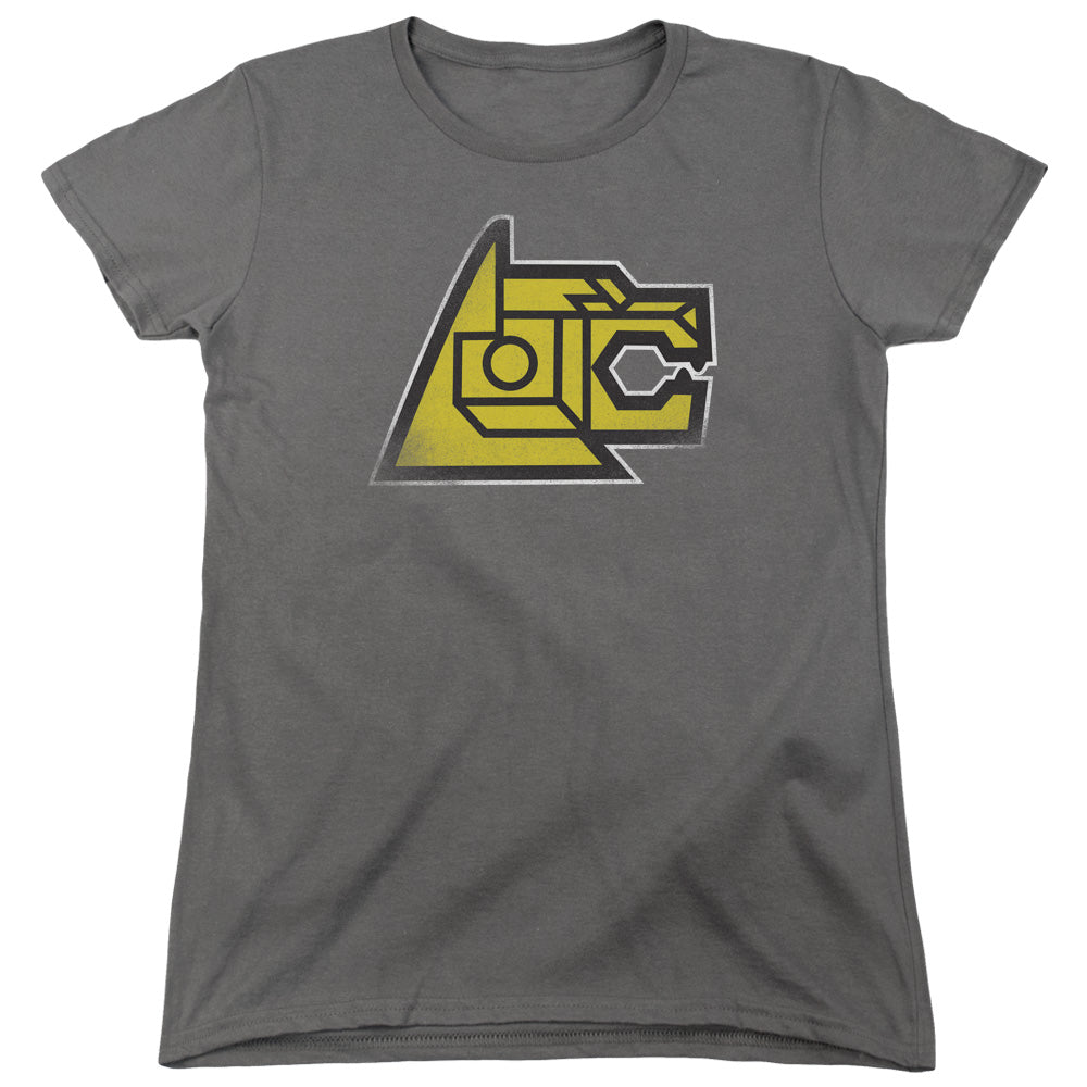 VOLTRON/LION SYMBOL - S/S WOMENS TEE - CHARCOAL