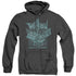 VOLTRON/DEFENDER ROUGH - ADULT HEATHER HOODIE - BLACK