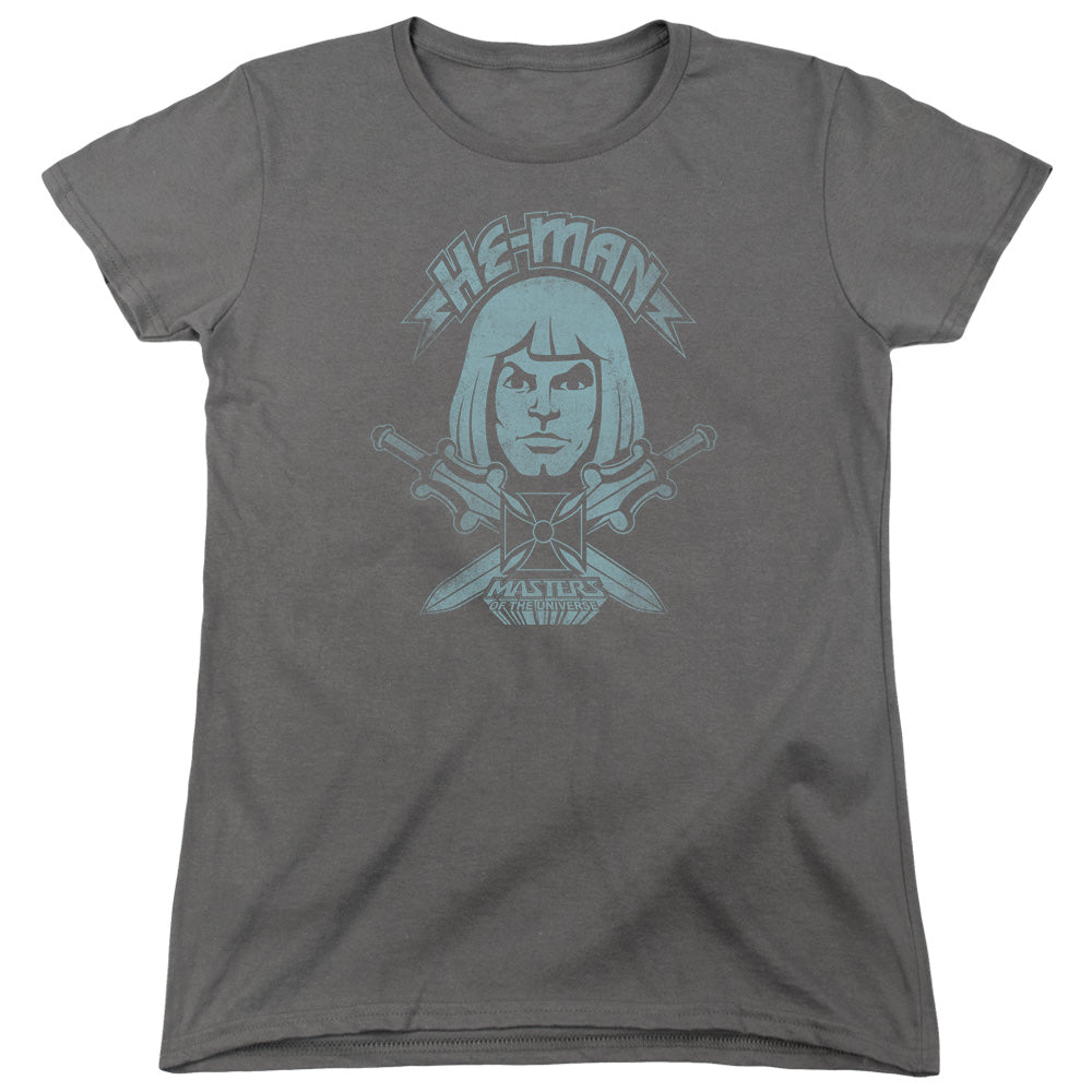 MASTERS OF THE UNIVERSE/HE MAN - S/S WOMENS TEE - CHARCOAL