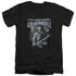 MASTERS OF THE UNIVERSE/STRAIGHT OUTTA GRAYSKULL - S/S ADULT V-NECK 30/1 - BLACK