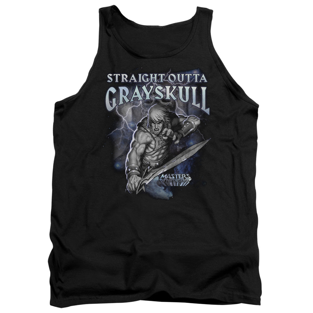 MASTERS OF THE UNIVERSE/STRAIGHT OUTTA GRAYSKULL - ADULT TANK - BLACK