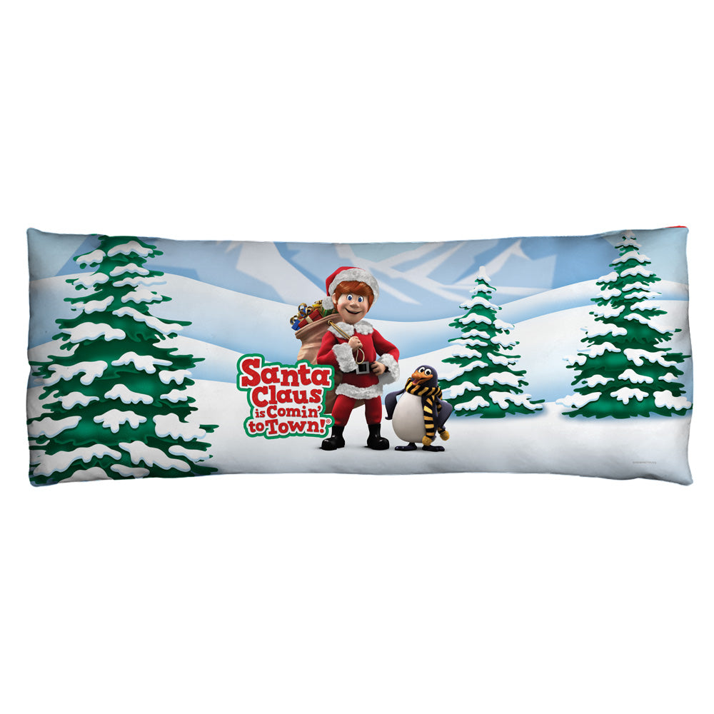 SANTA CLAUS IS COMIN TO TOWN/KRIS AND TOPPER - MICROFIBER BODY PILLOW