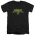 KUNG FU PANDA/LOGO - S/S ADULT V-NECK 30/1 - BLACK