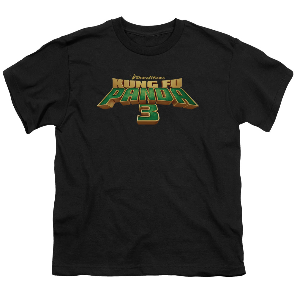 KUNG FU PANDA/LOGO - S/S YOUTH 18/1 - BLACK