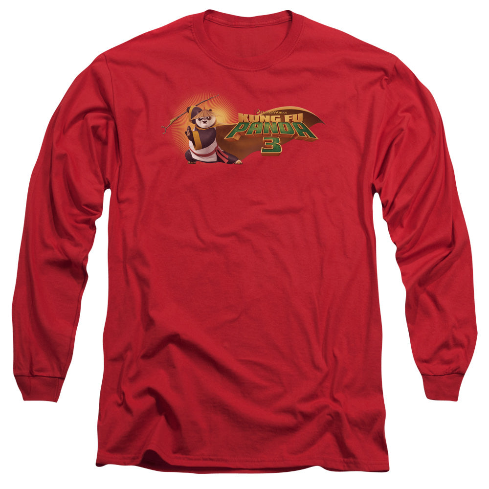 KUNG FU PANDA/PO LOGO -  L/S ADULT 18/1  - RED