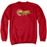 KUNG FU PANDA/PO LOGO - ADULT CREWNECK SWEATSHIRT - RED