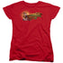 KUNG FU PANDA/PO LOGO - S/S WOMENS TEE - RED