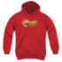 KUNG FU PANDA/PO LOGO - YOUTH PULLOVER HOODIE - RED