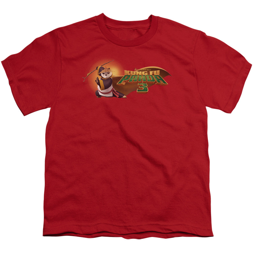 KUNG FU PANDA/PO LOGO - S/S YOUTH 18/1 - RED