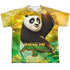 KUNG FU PANDA/PO AND FRIENDS (FRONT/BACK PRINT) - S/S YOUTH POLY CREW - MULTI