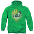 KUNG FU PANDA/DRAGO PO - ADULT PULLOVER HOODIE - KELLY GREEN