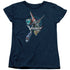 VOLTRON/DEFENDER POSE - S/S WOMENS TEE - NAVY