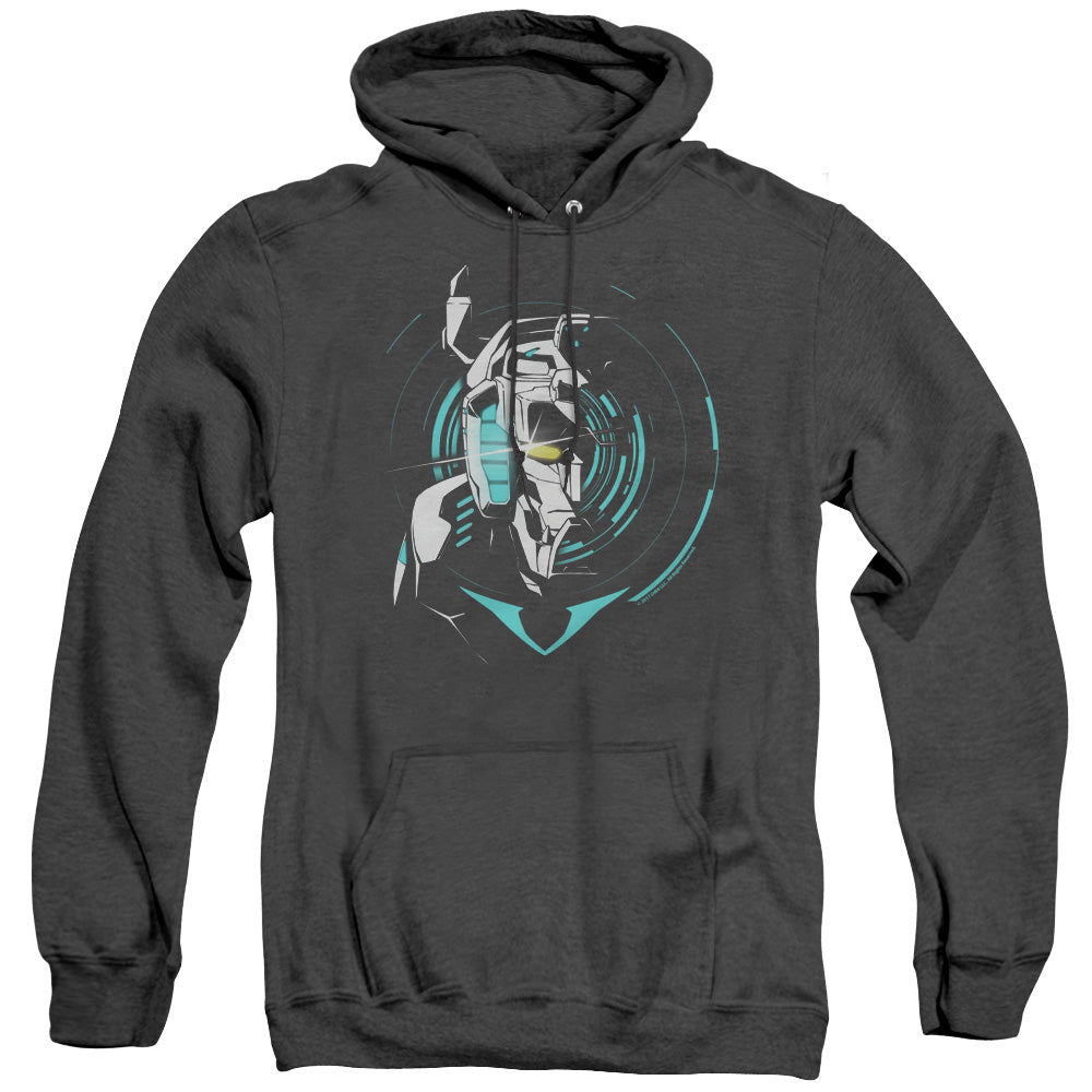 VOLTRON/DEFENDER NOIR - ADULT HEATHER HOODIE - BLACK