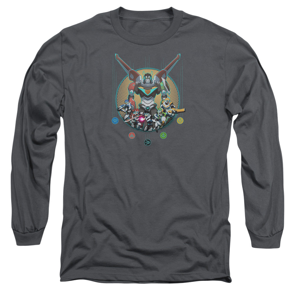 VOLTRON/ASSEMBLE -  L/S ADULT 18/1  - CHARCOAL
