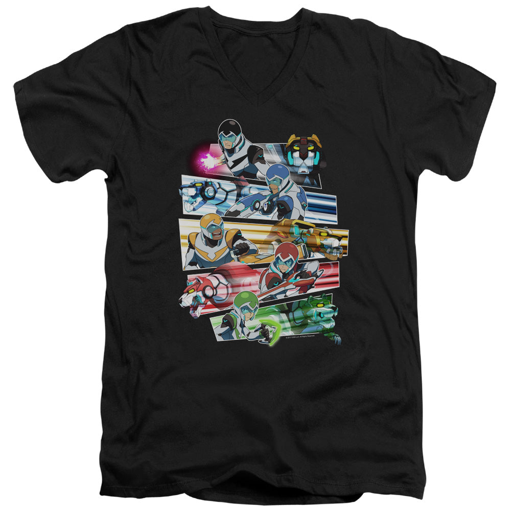 VOLTRON/PALADINS STRIKE - S/S ADULT V-NECK 30/1 - BLACK