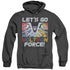 VOLTRON/LETS GO - ADULT HEATHER HOODIE - BLACK