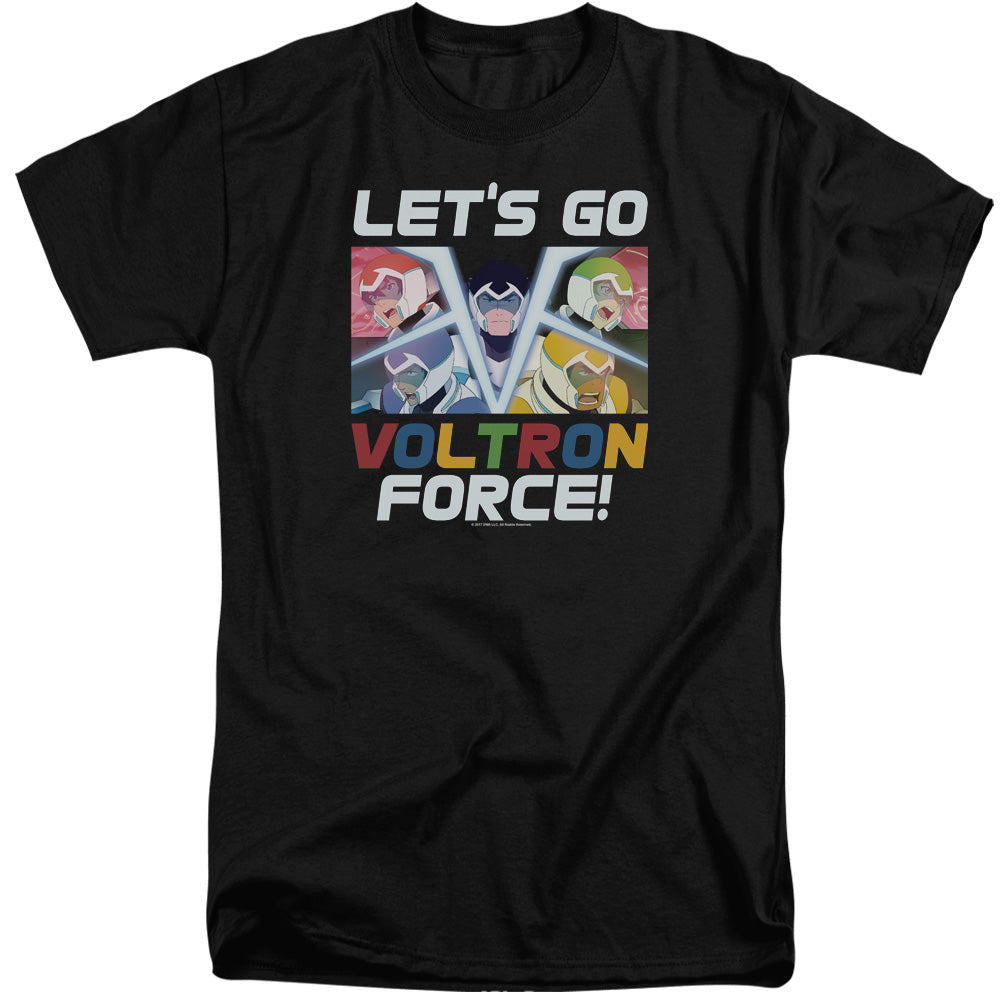 VOLTRON/LETS GO - S/S ADULT TALL 18/1 - BLACK