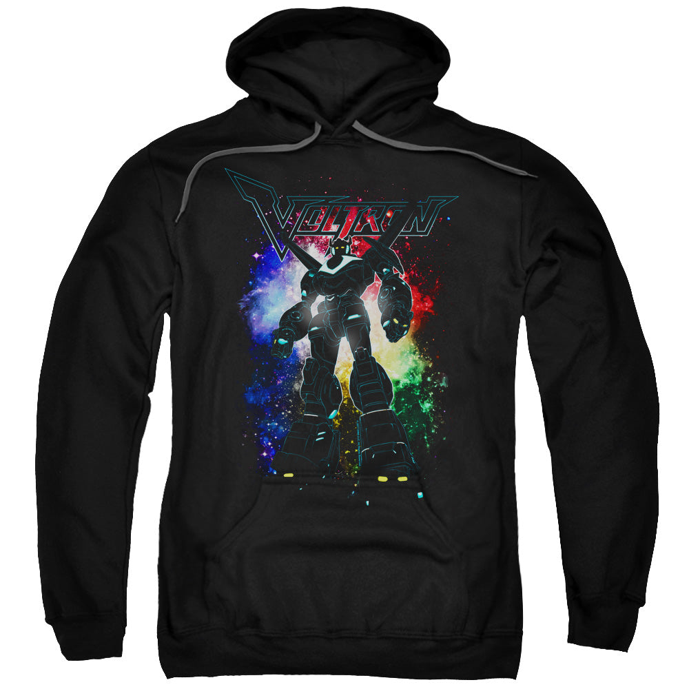 VOLTRON/GALACTIC DEFENDER - ADULT PULLOVER HOODIE - BLACK