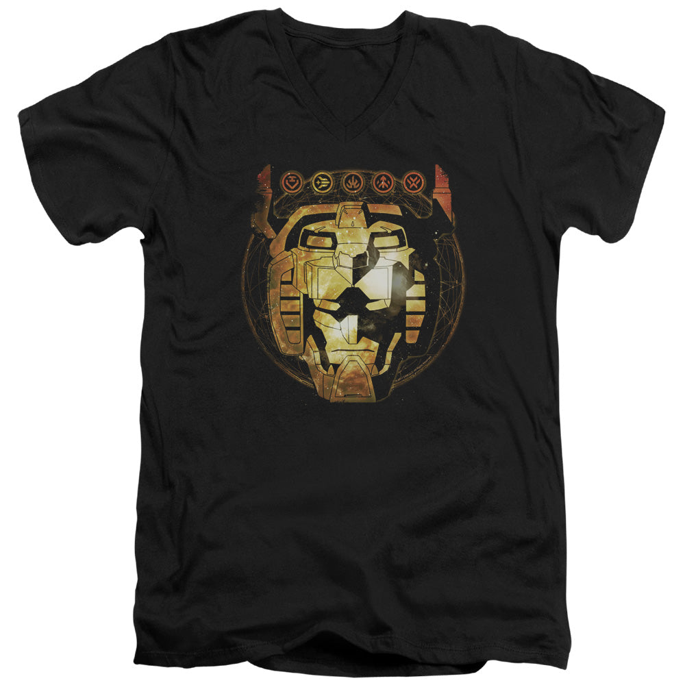 VOLTRON/HEAD SPACE - S/S ADULT V-NECK 30/1 - BLACK