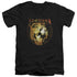 VOLTRON/HEAD SPACE - S/S ADULT V-NECK 30/1 - BLACK