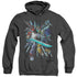 VOLTRON/LIONS SHARE - ADULT HEATHER HOODIE - BLACK