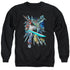 VOLTRON/LIONS SHARE - ADULT CREWNECK SWEATSHIRT - BLACK