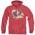 VOLTRON/ROBEAST - ADULT HEATHER HOODIE - RED