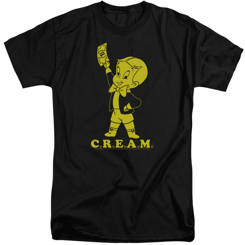 RICHIE RICH/CREAM - S/S ADULT TALL 18/1 - BLACK