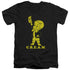 RICHIE RICH/CREAM - S/S ADULT V-NECK 30/1 - BLACK