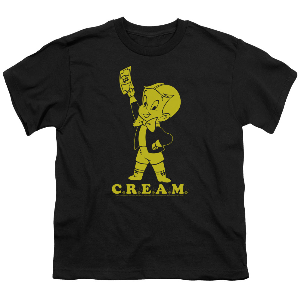 RICHIE RICH/CREAM - S/S YOUTH 18/1 - BLACK